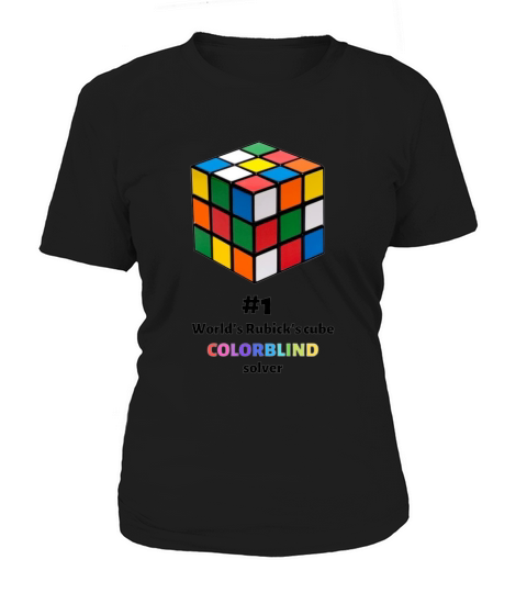 1 World s Rubik s Cube Colorblind Solver Women's T-Shirt