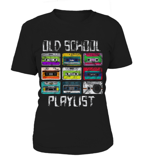 Cassette Tape Music T-shirt Retro 80s Old School Playlist_1 Women's T-Shirt
