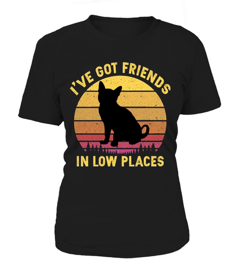 Vintage Australian Mist I Have Got Friends In Low Places Cat Lovers Women's T-Shirt