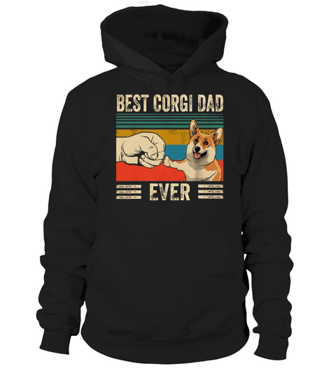 Bump Fit Best Corgi Dad Ever Dog Lovers Vintage Shirt Hoodie Unisex