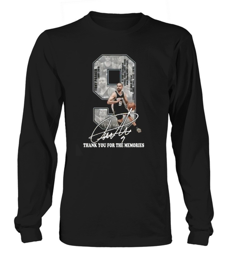 Tony Parker 2001 2018 thank you for the memories Long sleeved Unisex