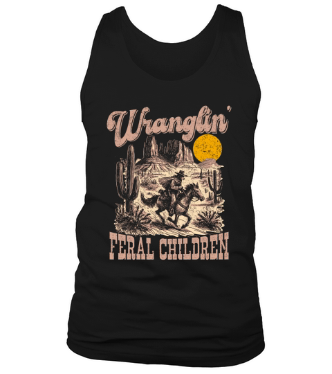 Raccoon Cowboy Color Tank Top Unisex