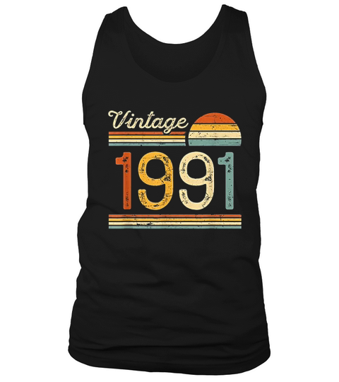 Vintage Born In 1991 Tank Top Unisex
