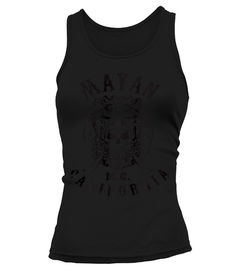 Mayan Motorcycle Club Vintage Skull With California T-shirt Tank top Woman