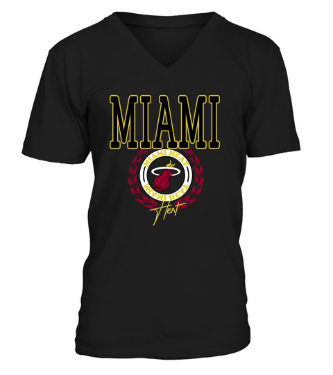 80s Art Vintage Miami Heat Basketball Unisex Sweatshirt V-Neck T-shirt