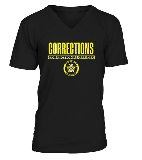 Correctional Prison Officer V-Neck T-shirt
