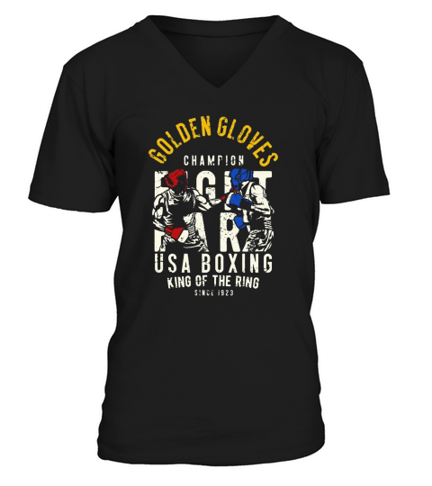 Golden Gloves USA Boxing V-Neck T-shirt