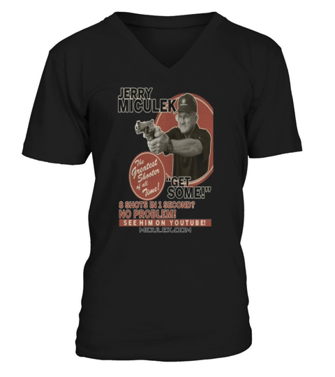 Jerry Miculek vintage poster shirt V-Neck T-shirt