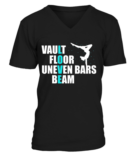 Love Gymnastics Vault, Floor, Uneven Bars, Beam T-shirt V-Neck T-shirt