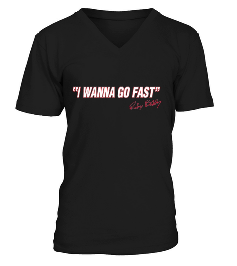 Talladega Nights I Wanna Go Fast Ricky Bobby Signature V-Neck T-shirt