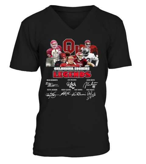The oklahoma sooners legends signatures V-Neck T-shirt