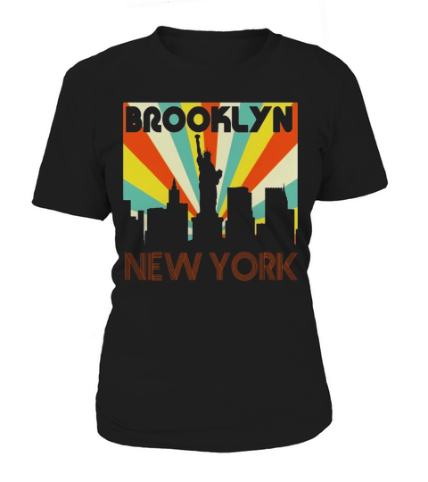 Brooklyn City New York State Vintage T-Shirt, Retro Brooklyn Women's T-Shirt