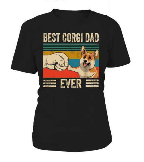 Bump Fit Best Corgi Dad Ever Dog Lovers Vintage Shirt Women's T-Shirt