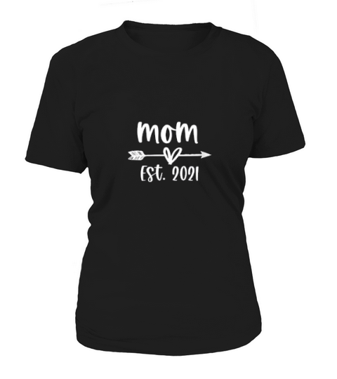 Cute Christmas Birthday For New Mom Est 2021 Women's T-Shirt