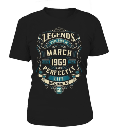 March 1969 Vintage 50th Birthday 50 Years Old Gift T-shirt Women's T-Shirt