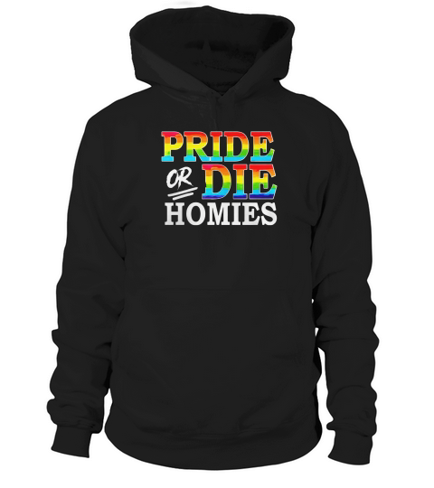 Pride Or Die Homies Lgbt Hoodie Unisex