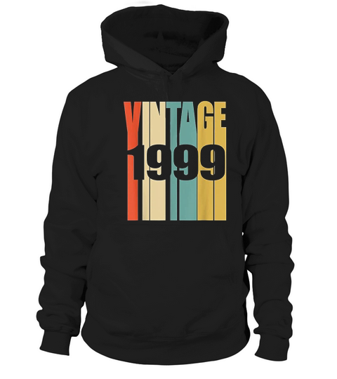 Retro Vintage 1999  22 Yrs Old Bday 22nd Birthday Hoodie Unisex
