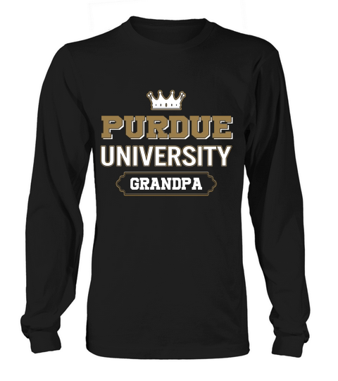 Purdue University Grandpa Great Gift For Grandparents Long sleeved Unisex