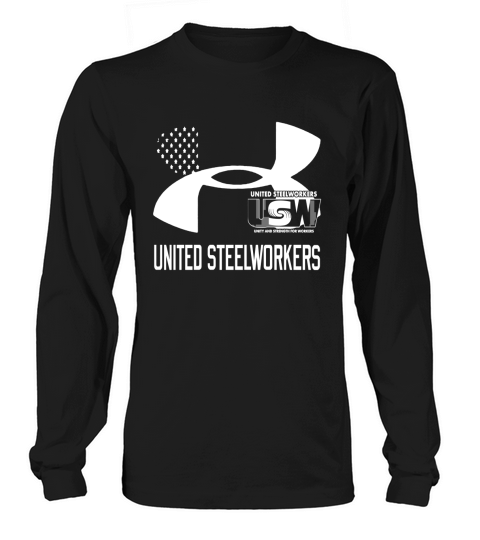 United Steelworkers Unity And Strength For Workers Flag - Drawstring Bag Long sleeved Unisex