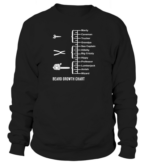 BEARD GROWTH CHART Sweatshirt Unisex