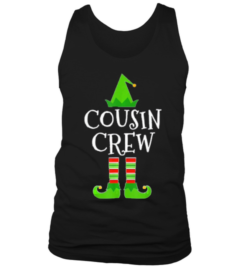 Cousin Crew Elf Matching Family Group Christmas T Shirt Tank Top Unisex