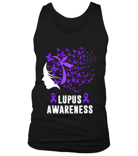 Lupus Awareness Lupus Purple Butterflies 1 T-shirt Tank Top Unisex