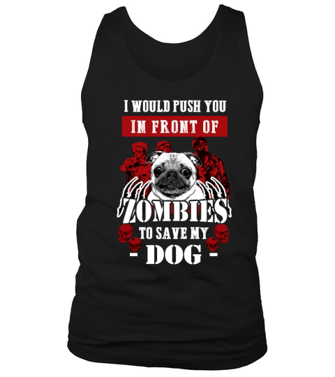 Mops Pug Vs Zombies Tank Top Unisex