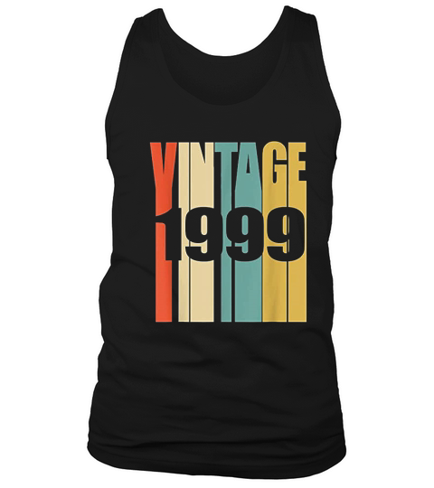 Retro Vintage 1999  22 Yrs Old Bday 22nd Birthday Tank Top Unisex