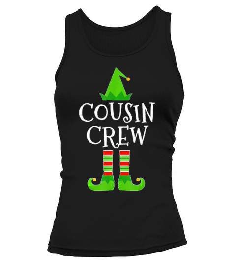Cousin Crew Elf Matching Family Group Christmas T Shirt Tank top Woman