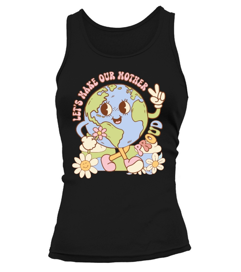 Groovy Earth Day Quote Tank top Woman