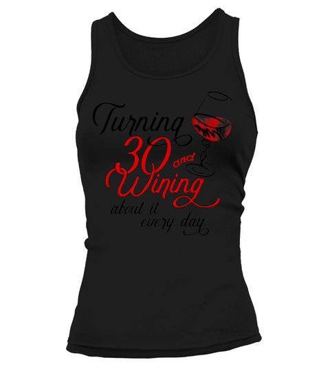 Peaktee 30th Birthday Wine Short Sleeve Gift For Women Tank top Woman