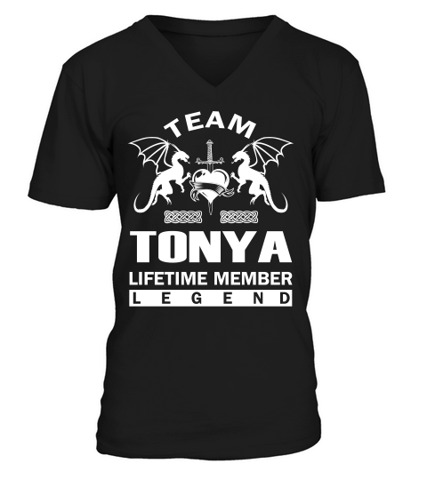 Funny Teamtonya Lifetime Member Legend V-Neck T-shirt