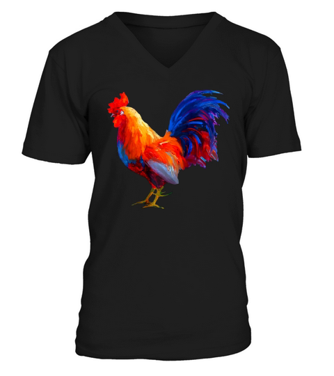 Rooster Decor Chicken Shirt Gallo Country Gifts V-Neck T-shirt
