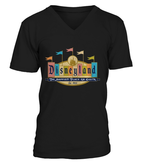 Vintage Disneyland Sign T-Shirt V-Neck T-shirt