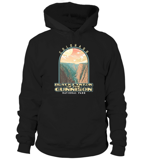 Black Canyon of the Gunnison Colorado Vintage WPA Style Hoodie Unisex