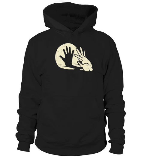 Rabbit Bunny Lover Shadow Play Pun Hoodie Unisex