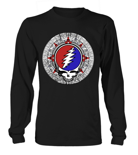 Mayan Calendar Steal Your Face - Basic Color Long sleeved Unisex