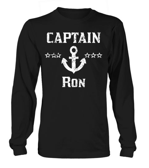 Vintage Captain Ron Shirt for Family Cruise or Lake Boating Long sleeved Unisex