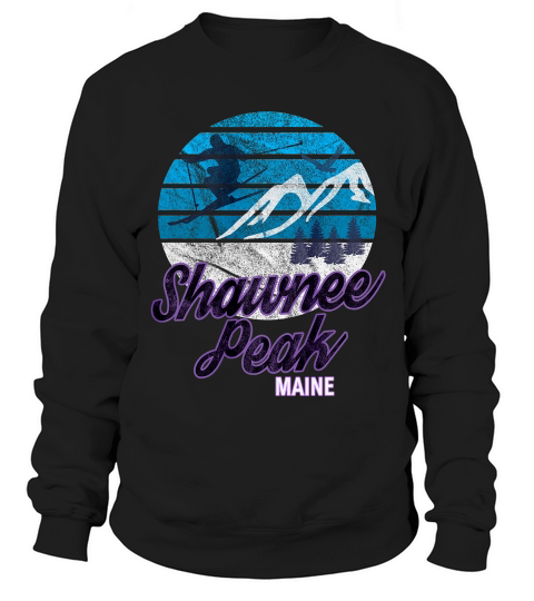 Shawnee Peak Bridgton Maine Ne Ski Resort Snowboard T-shirt Sweatshirt Unisex