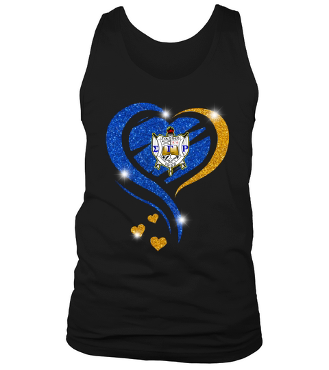 Diamond heart Sigma Gamma Rho Logo Love shirt Tank Top Unisex