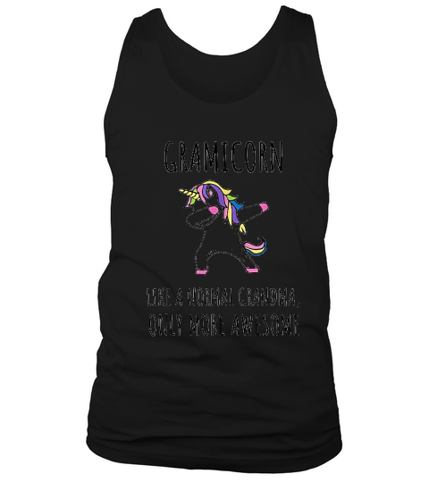 Gramicorn Like A Grandma Only Awesome Dabbing Unicorn Tank Top Unisex