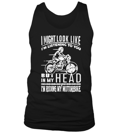 In My Head Im Riding My Bike T Shirt T-shirt_1 Tank Top Unisex