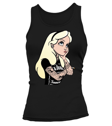 Alice In Wonderland Punk Rock T-Shirt Tank top Woman