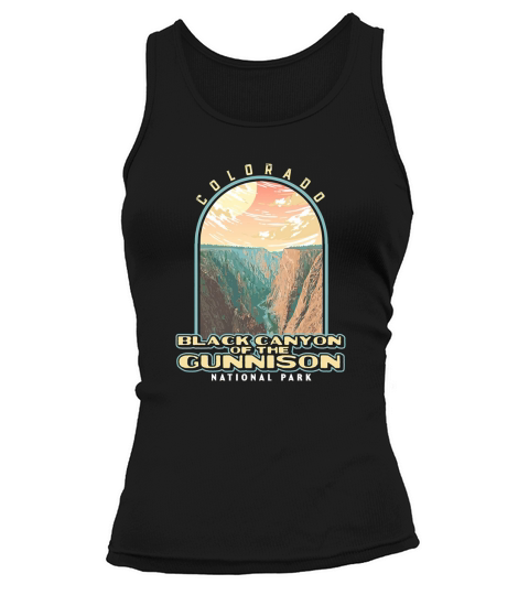 Black Canyon of the Gunnison Colorado Vintage WPA Style Tank top Woman