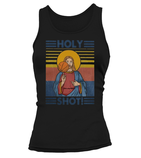 Vintage holy shot basketball Jesus shirt Tank top Woman