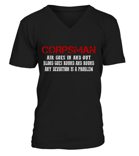 corpsman devil doc corpsman us army V-Neck T-shirt