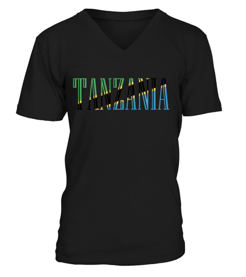 Flag Of Tanzania T-shirt V-Neck T-shirt