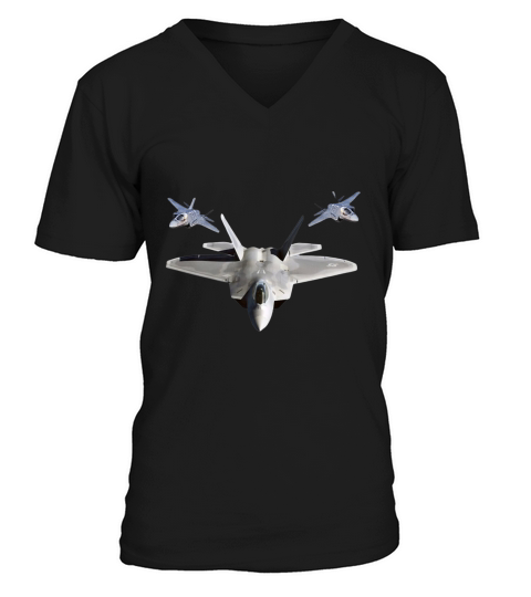 veteran gift air force vintage roundel air force v V-Neck T-shirt