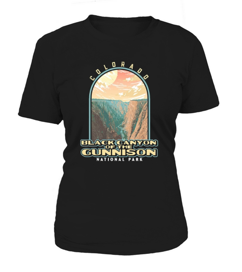 Black Canyon of the Gunnison Colorado Vintage WPA Style Women's T-Shirt