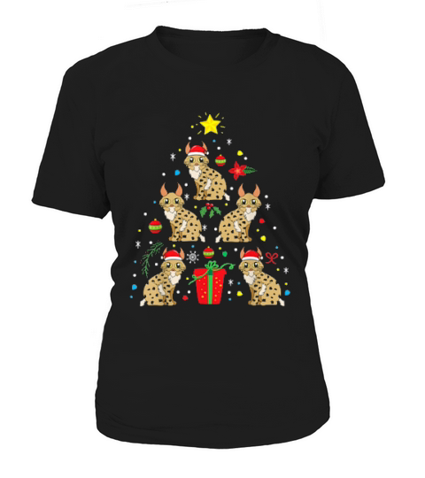 Bobcat Christmas Ornament Tree Funny Dad Mom Women's T-Shirt